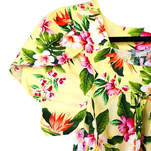 Authentic Hawaiian Hibiscus Dress Miu Miu Made in Hawaii Size Small NEW w/Tag - Picture 7 of 12